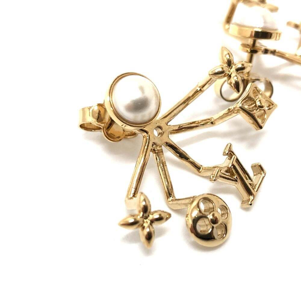LOUIS VUITTON White Pearl Earrings - Picture 3 of 9